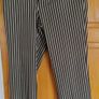 Galvin Green Pinstripe trousers 35/31 Blk/Gold Image 2