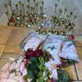 wedding decor bundle candlesticks and faux flowers Image 5