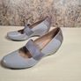 womens CLARKS CAPRICORN SKYW wedges shoes purple taupe patent Size UK 7 E EU 41 boxed Image 7