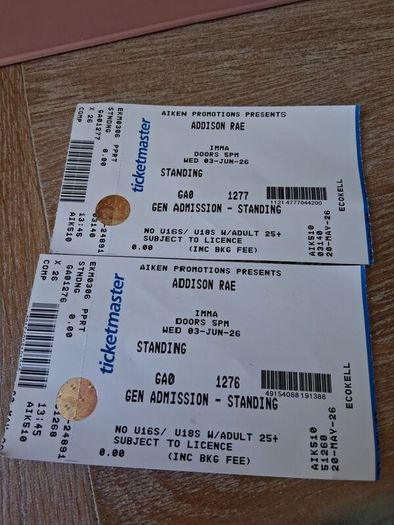 concert tickets