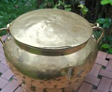 Antique Brass Pot