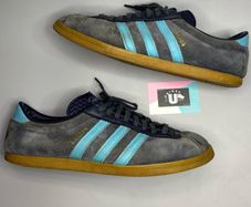 Rare Retro Adidas London Navy Fleece