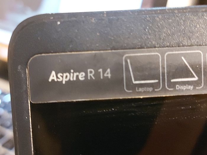Acer Aspire R14, in excellent cosmetic condition, for parts or repair, No SSD or RAM, everything else is good