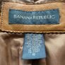 Banana Republic Tan Leather Jacket Size Uk10 Image 2