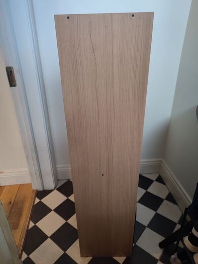 Wooden unit with fabric drawers