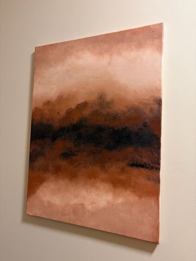 Original hand painted abstract painting on canvas