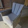 6 Seater Grey Rattan Outdoor Dining Set Image 9