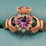 Vintage 9ct yellow gold claddagh ring Image 8