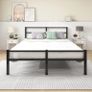 King Size Bed Frame with Storage, 5ft Kingsize Bed Frame with Headboard and Footboard Image 3
