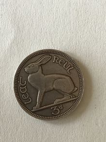 Pre Decimal Irish Threepence, 1968