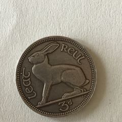 Pre Decimal Irish Threepence, 1968