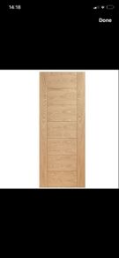 4 prefinished oak doors