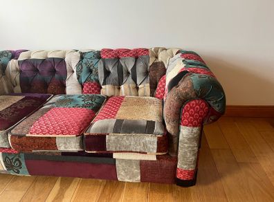 Vintage Patchwork Chesterfield Sofa