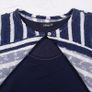 Sophie B Navy Blue White Striped Bolero Cardigan Tiered Mesh Midi Dress 12UK/40EU Image 3
