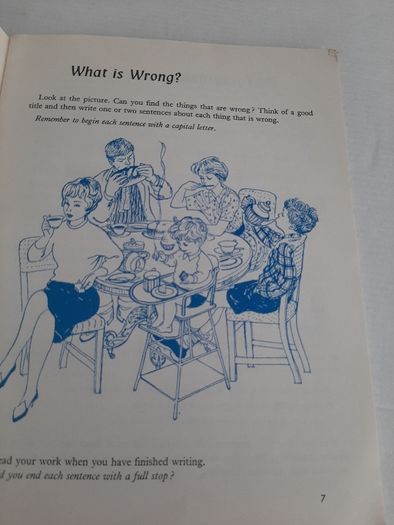 Old school book look and write
