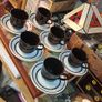 Vintage Staffordshire  12 piece cups and saucers set.. Image 5