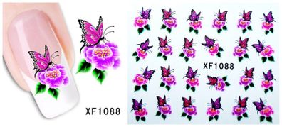 Water Decals - Water Transfer Nail Art Stickers - No 11