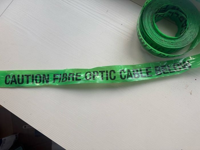 Caution Fibre Optic Below Tape For Sale