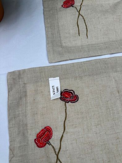 Pair of Linen Placemats/Tray Cloths