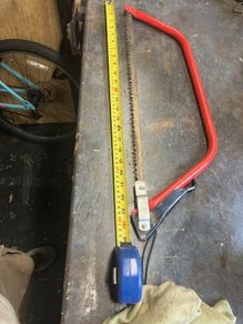 24" saw for cutting branches etc
