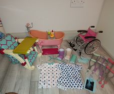 Our Generation wheelchair, hospital, bath, highchair