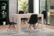 Nordic Oak Style Wooden Dining Table with 4 Chair