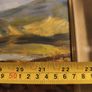 LARGE WITH GLASS FRMED An original acrylic on canvas painting showing a beach in light pastel tones. Signed bottom right Image 4