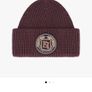 Italian designer Elisabetta Franchi wool and rabbit hair red beanie Image 7