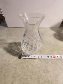English Stuart crystal small bud vase. No 53.