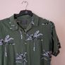 Tropical Palm Print Shirt Size M Image 3