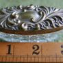 Antique Edwardian Glass Trinket Dish Silver Plate Embossed Lid Image 8