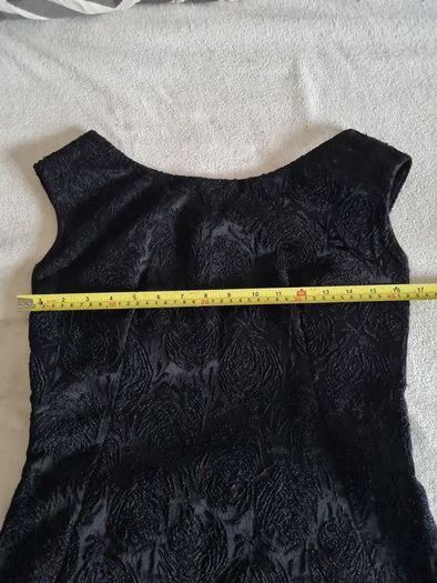 Black jaquard occasion coctail dress