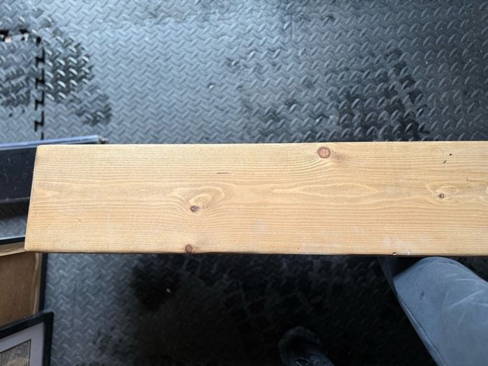 2 Rustic wooden wall shelves