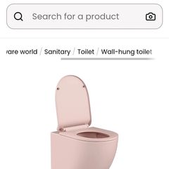 matt pink toilet