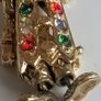 Vintage 9ct gold articulated clown pendant 6.24g Image 5