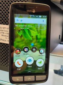 DORO 8030 Black 8GB 4.5" 5MP SOS Easy 4G Android Senior Smartphone Unlocked to All Networks