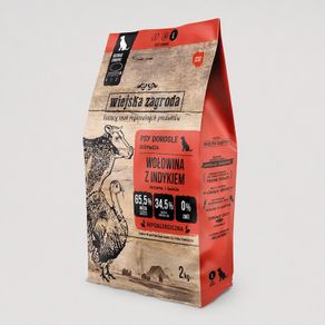 Dry Dog Food Country of Animals Beef with Turkey S 2 kg