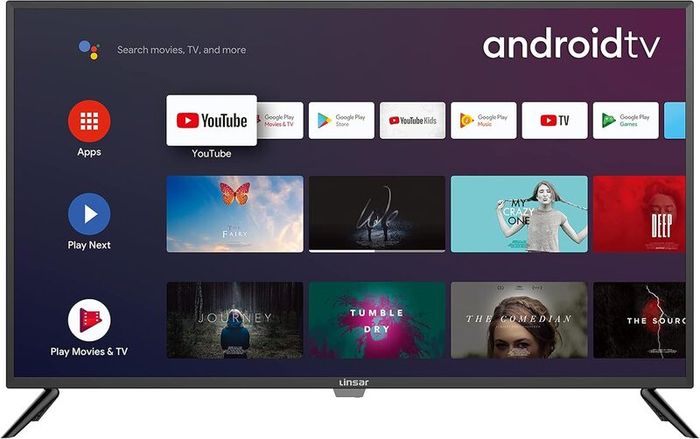 Bauhn BN43UHDS22UK 43 Inch 4K UHD Smart Android TV - with Freeview Play, YouTube, Netflix, Chromecast built-in - HDMI, USB, Bluetooth