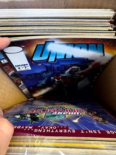 Image & Top Cow Long Comic Box w 320 comics for Sale