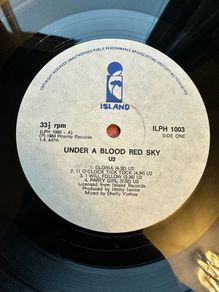 Selling off my rare U2 collection of Zimbabwe releases. Under a blood red sky. Vinyl vg. Sleeve vg which is excellent for Zimbabwe release as it's made from recycled paper