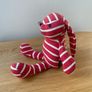 Polarn O Pyret POP soft rabbit toy red and white classic stripes Image 4