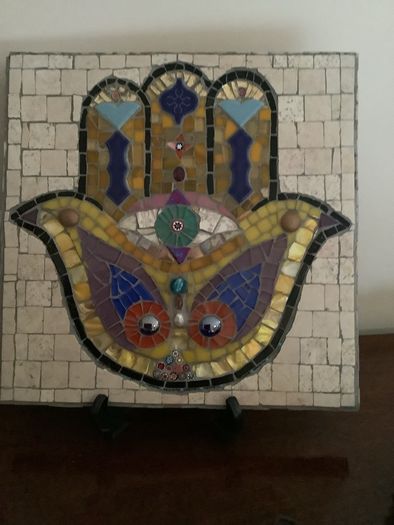 Mosaic Hamsa Hand