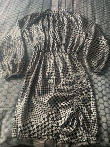 Size 8 black and white dress