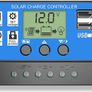 Solar Charge Controller, Topcloud 30A Solar Panel Controller 12V/24V PWM Auto Parameter Adjustable LCD Display Solar Panel Battery Regulator with Dual USB Port (FREE POSTAGE) Image 2