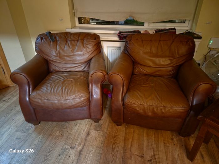 Leather armchair