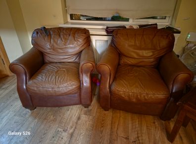Leather armchair