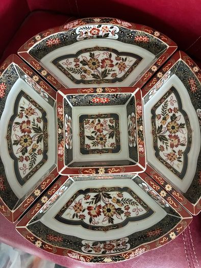 Vintage Japanese Rotating Serving Dish Set