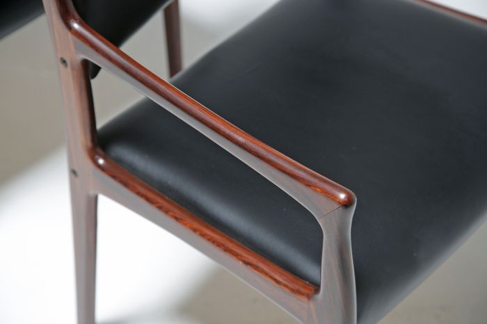 Vintage Danish Rosewood Dining Chairs by Johannes Andersen for Mogens Kold