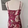 Vintage Y2K floral linen midi dress Made in UK by Jigsaw size 8-10 Image 4