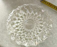 Vintage Crystal Ashtray Trinket Bowl Candy Dish